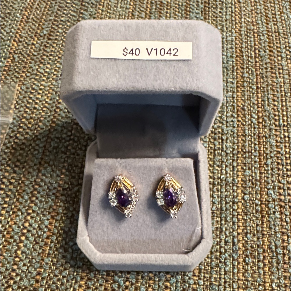 3095 Swarovski Crystal Elements Post Earrings - image 3